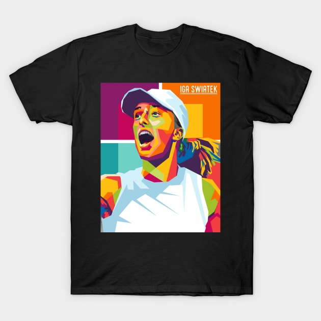 iga swiatek wpap T-Shirt by cool pop art house